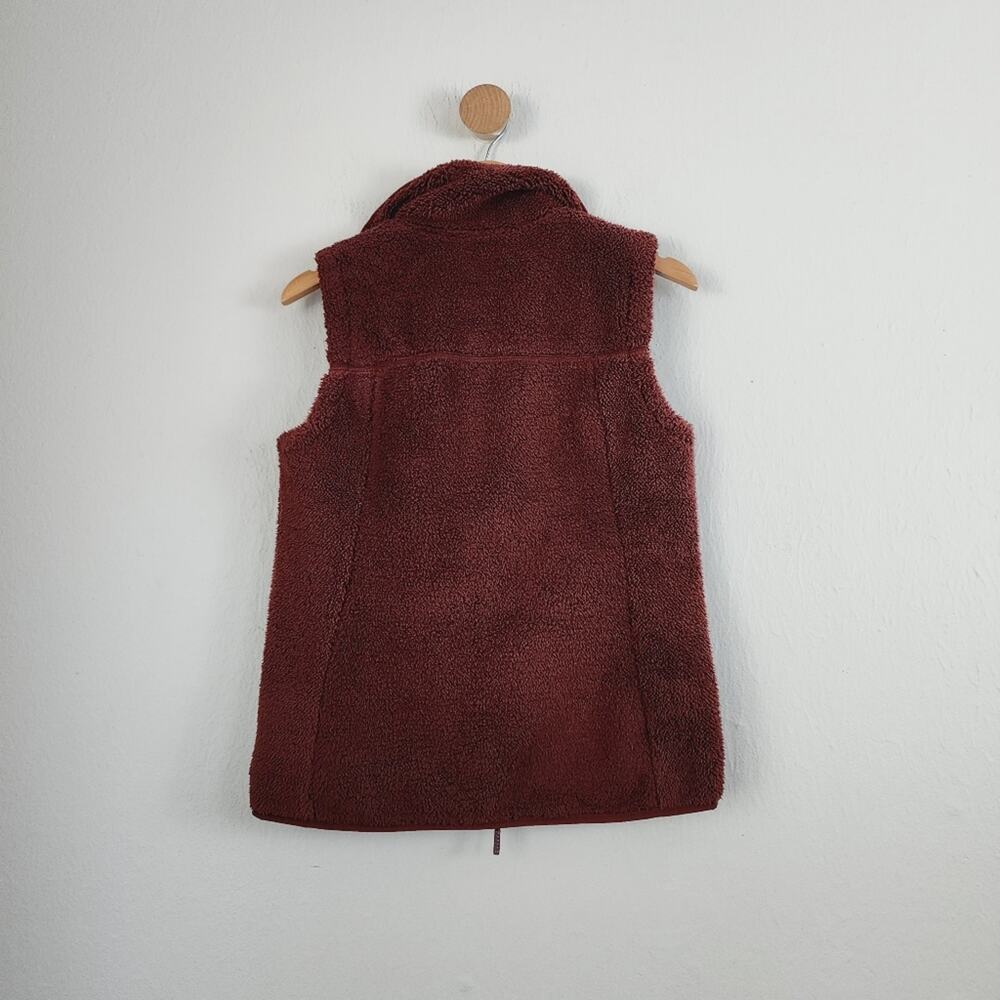 The North Face Campshire Sherpa Fleece Vest Sequoia Red Burgundy Maroon Small - Picture 6 of 9